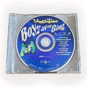 VeggieTales Boyz in the Sink Live From Paducah CD (2006) Case Missing Front Cov